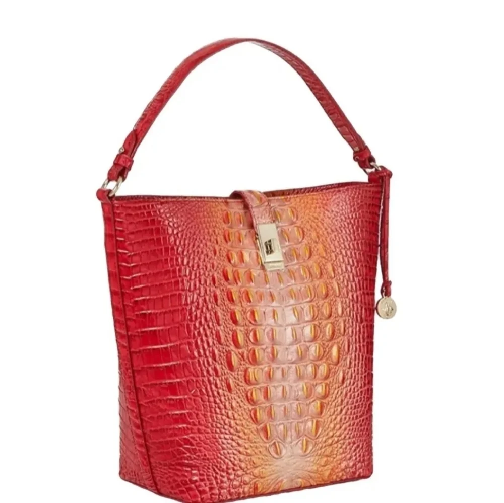 🧡▪️ Brahmin ▪️melbourne Shira infusion ombre bucket shoulder bag